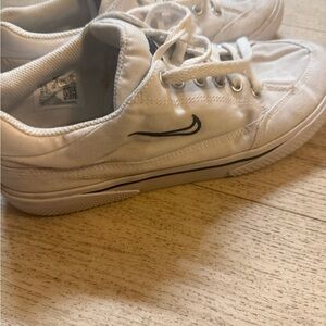 Nike White and Black Athletic Shoes size 8